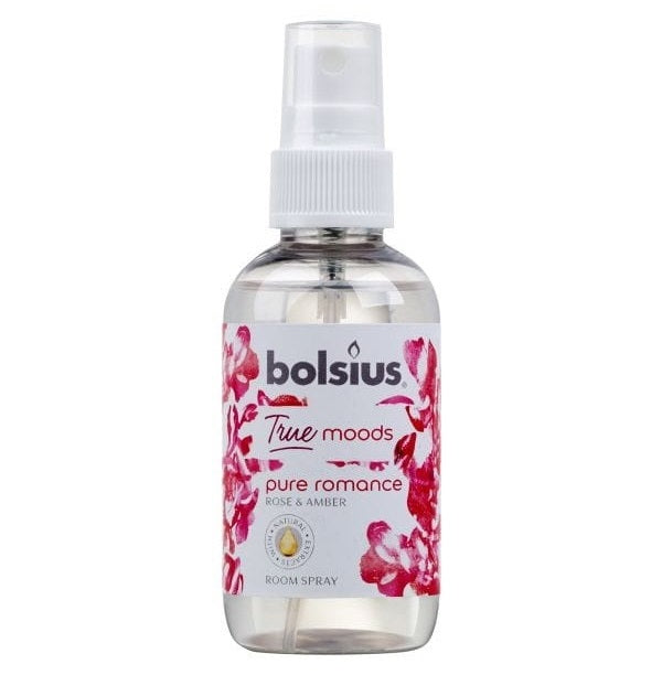 Αρωματικό Σπρέι Χώρου 75ml Bolsius True Moods - Pure Romance Τριαντάφυλλο και Κεχριμπάρι