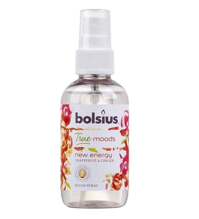 Αρωματικό Σπρέι Χώρου 75ml Bolsius True Moods - New Energy Γκρέιπφρουτ και Τζίντζερ