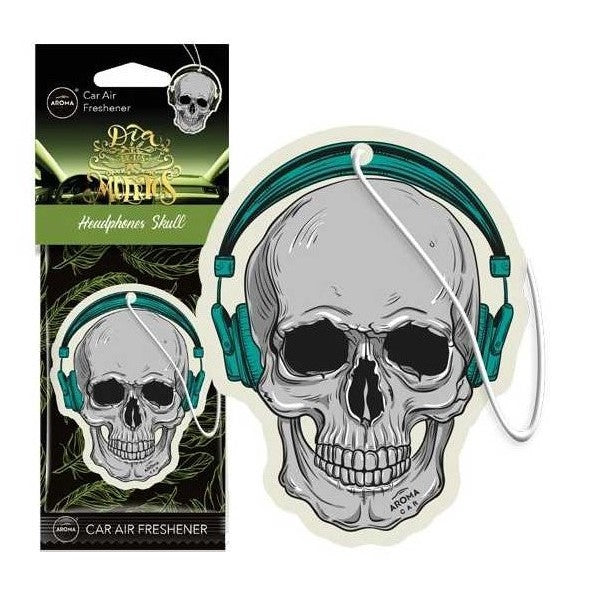 Αρωματικό Αυτοκινήτου AROMA Dia De Los Muertos Headphones Skull