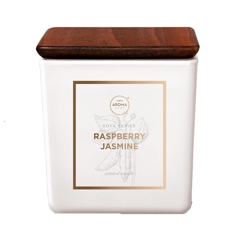 Αρωματικό Φυσικό Κερί Σόγιας Aroma Square Candle 85 /82mm - Βατόμουρο & Γιασεμί