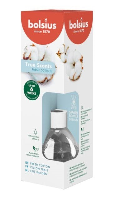 Αρωματιστής Χώρου 60ml Bolsius True Scents - Βαμβάκι