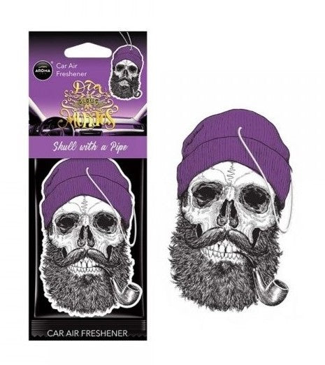 Αρωματικό Αυτοκινήτου AROMA Día De Los Muertos Skull With A Pipe - Coastal Surf