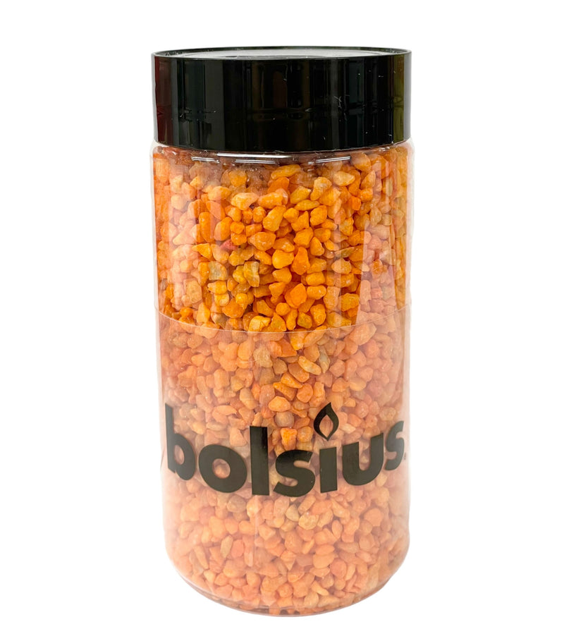 Διακοσμητικές Πέτρες 2-3mm Bolsius 600gr - Πορτοκαλί