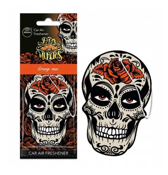 Αρωματικό Αυτοκινήτου AROMA Dia De Los Muertos Skull Orange Man - Island Driftwood