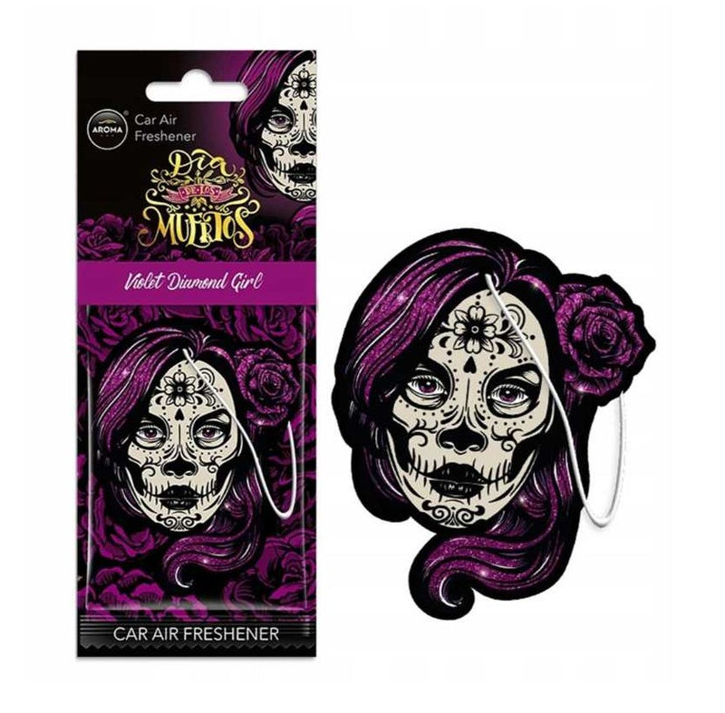 Αρωματικό Αυτοκινήτου AROMA Dia De Los Muertos Violet Diamond Girl