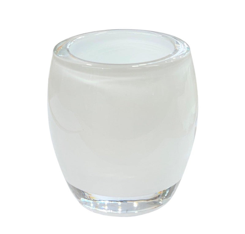 Κηροπήγιο Γυάλινο Bolsius για Ρεσώ 87/71mm - "Tealight White"