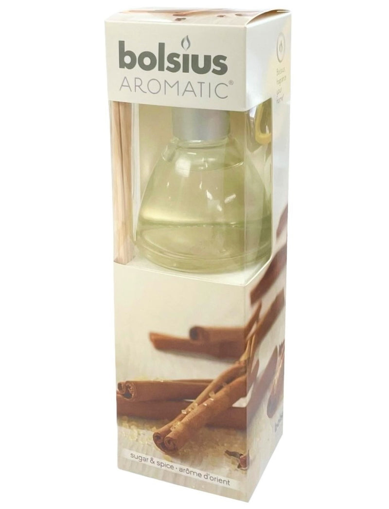 Αρωματιστής Χώρου 120ml Bolsius Aromatic - Ζάχαρη & Κανέλα