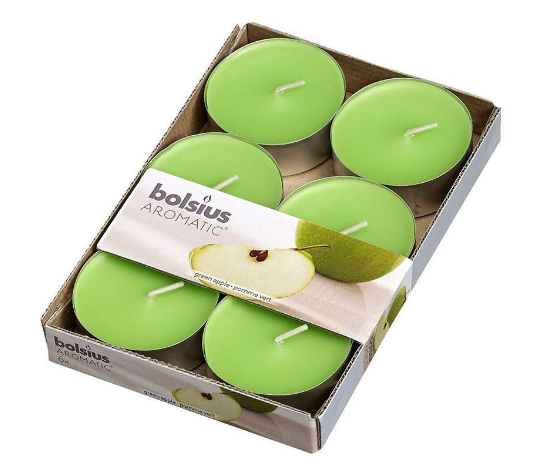 Αρωματικό Ρεσώ 8 Ωρών (Bolsius Aromatic) 6άδα - Green Apple